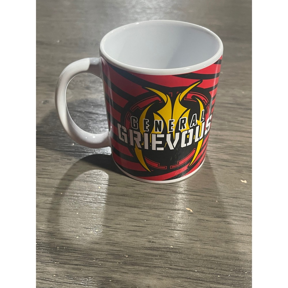 Star Wars Red General Grievous Coffee Mug Galerie Ceramic Clone Wars Graphic